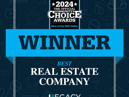 Legacy Wins Big at the 2024 Best of the Mid-Valley Community Choice Awards.